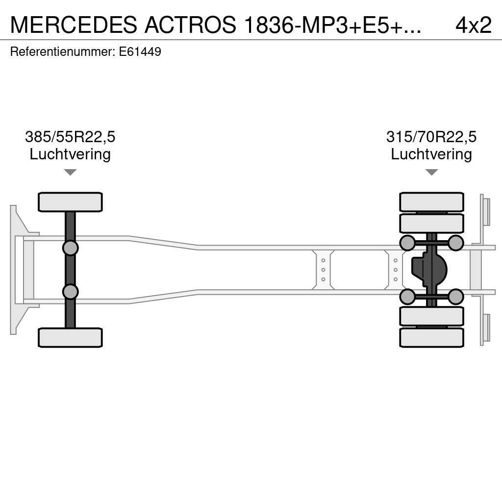 Mercedes-Benz ACTROS 1836-MP3+E5+DHOLLANDIA Kabeļu pacēlājs nomontējamām kravas mašīnām
