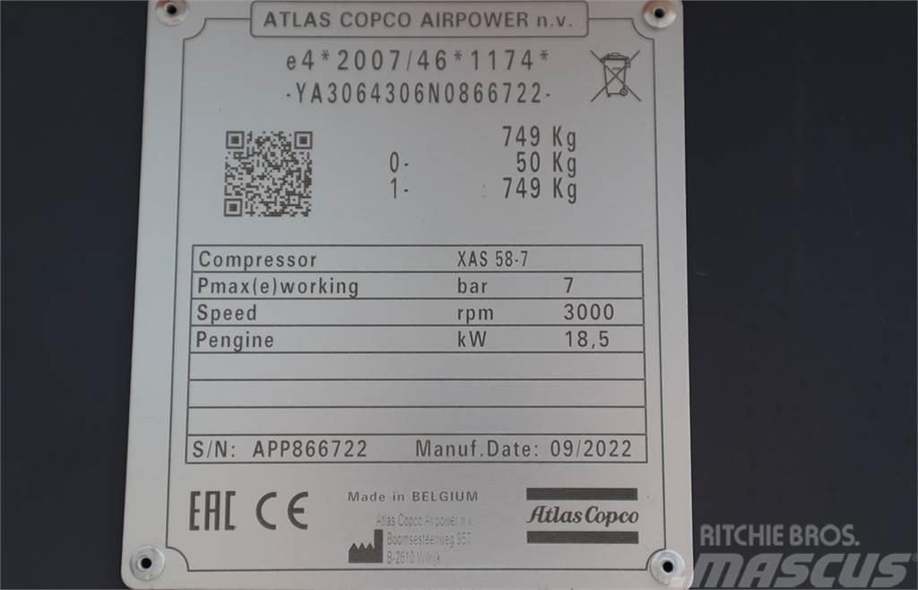 Atlas Copco XAS 58-7 Valid inspection, *Guarantee! Diesel, Vol Kompresori