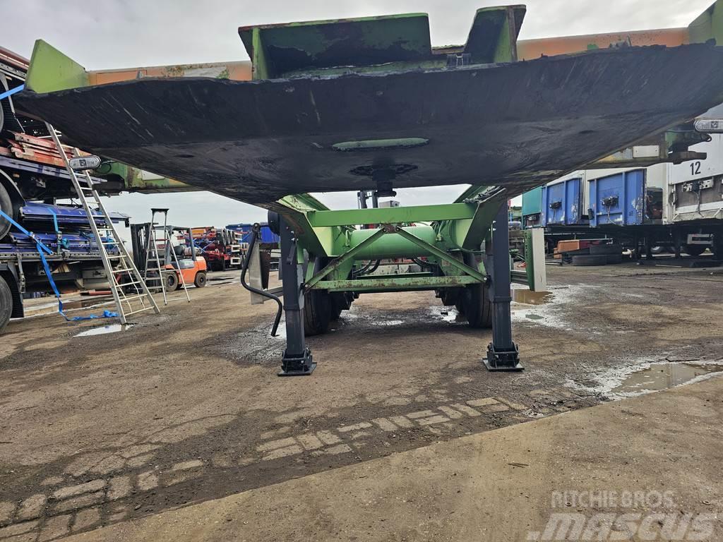 Renders Euro 700 2 axle 20 ft chassis air susp merccedes d Konteinertreileri