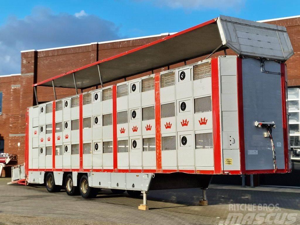  CUPPERS 3 deck livestock trailer - Water & Ventila Dzīvnieku transportēšanas piekabes