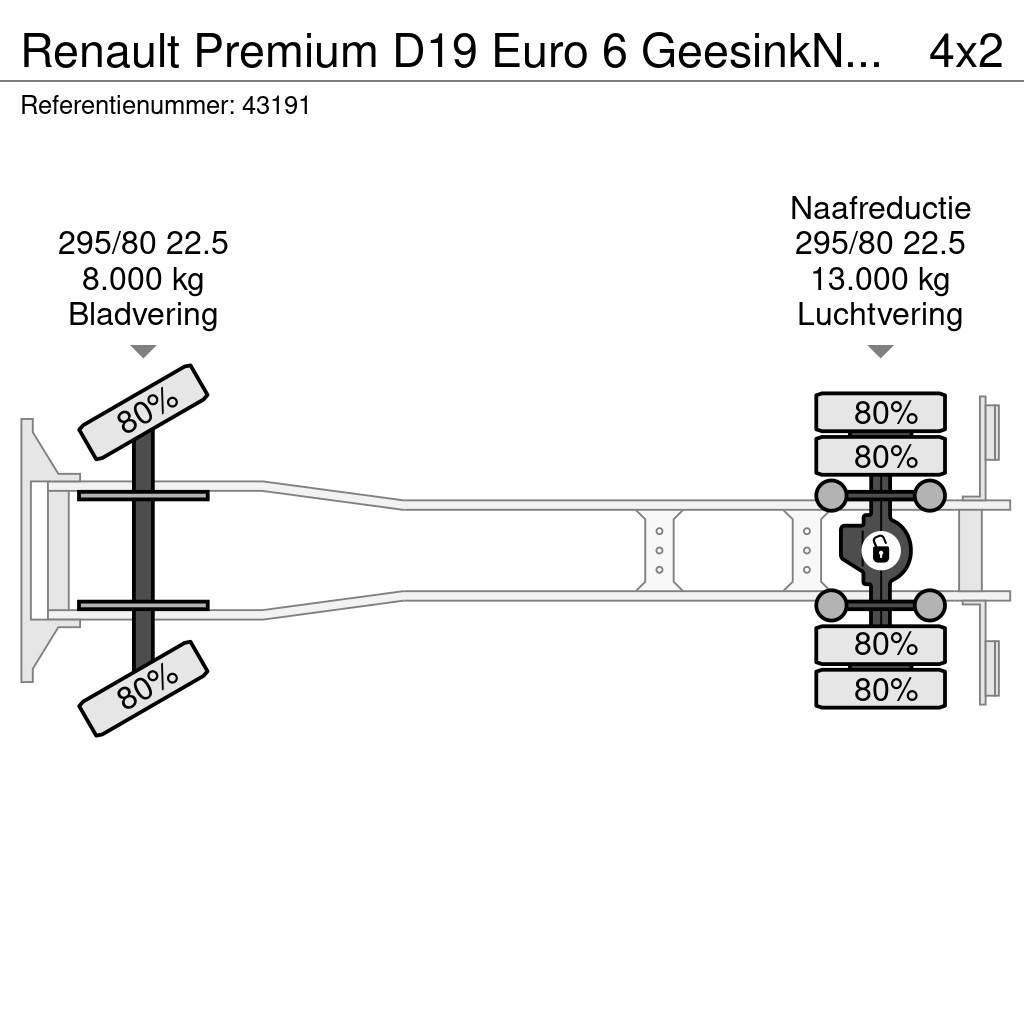 Renault Premium D19 Euro 6 GeesinkNorba MF 300, 16m³ Atkritumu izvešanas transports