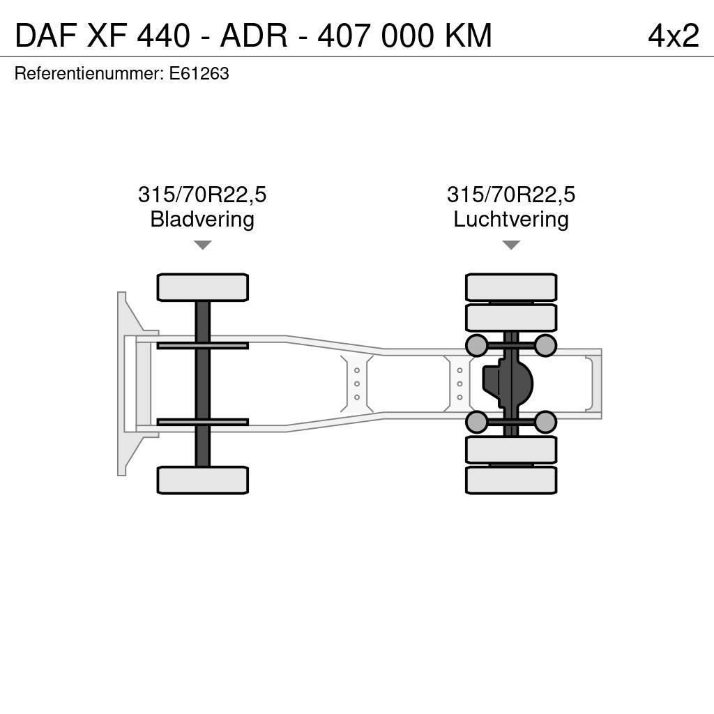 DAF XF 440 - ADR - 407 000 KM Vilcēji