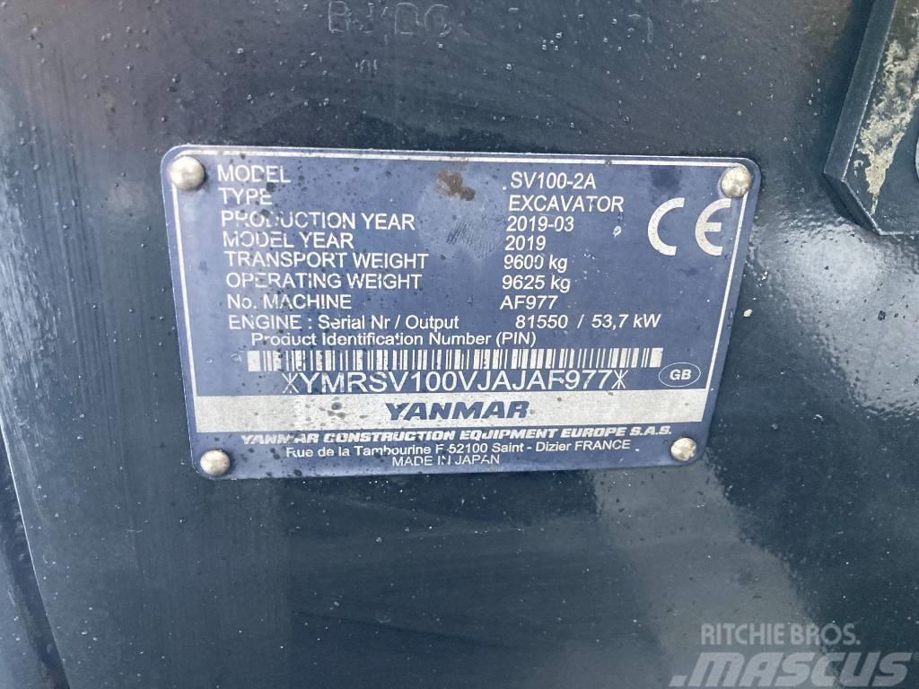 Yanmar SV 100-2A Vidēja lieluma ekskavatori 7 t - 12 t