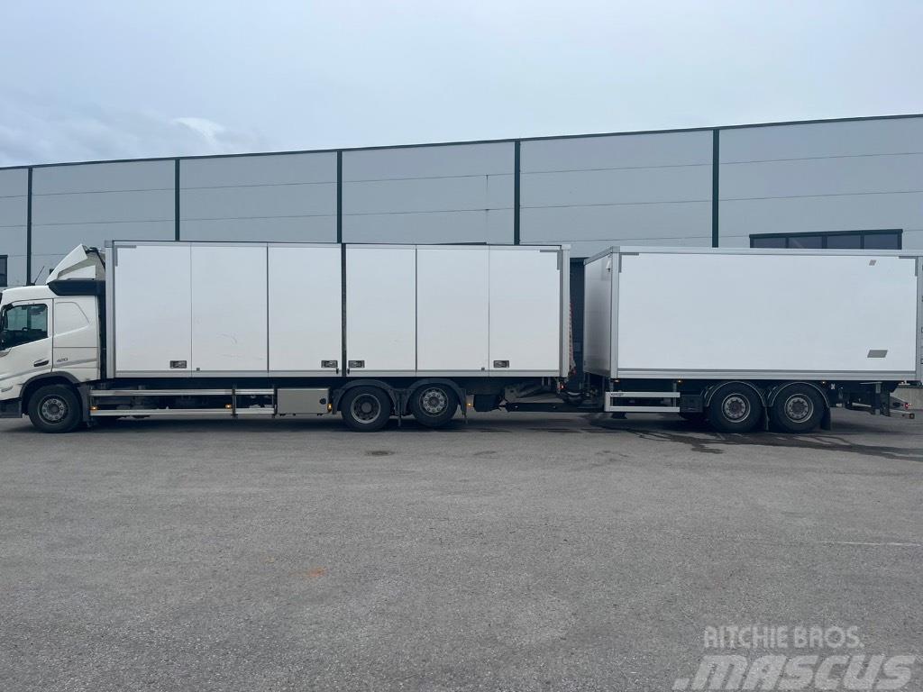 Volvo FM -Truck 21pll + trailer 15pll (36pll) - two truc Furgons