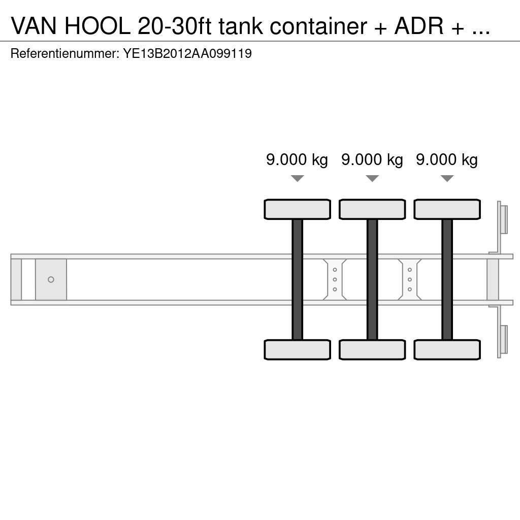 Van Hool 20-30ft tank container + ADR + VERY BEAUTIFUL TRAI Konteinertreileri