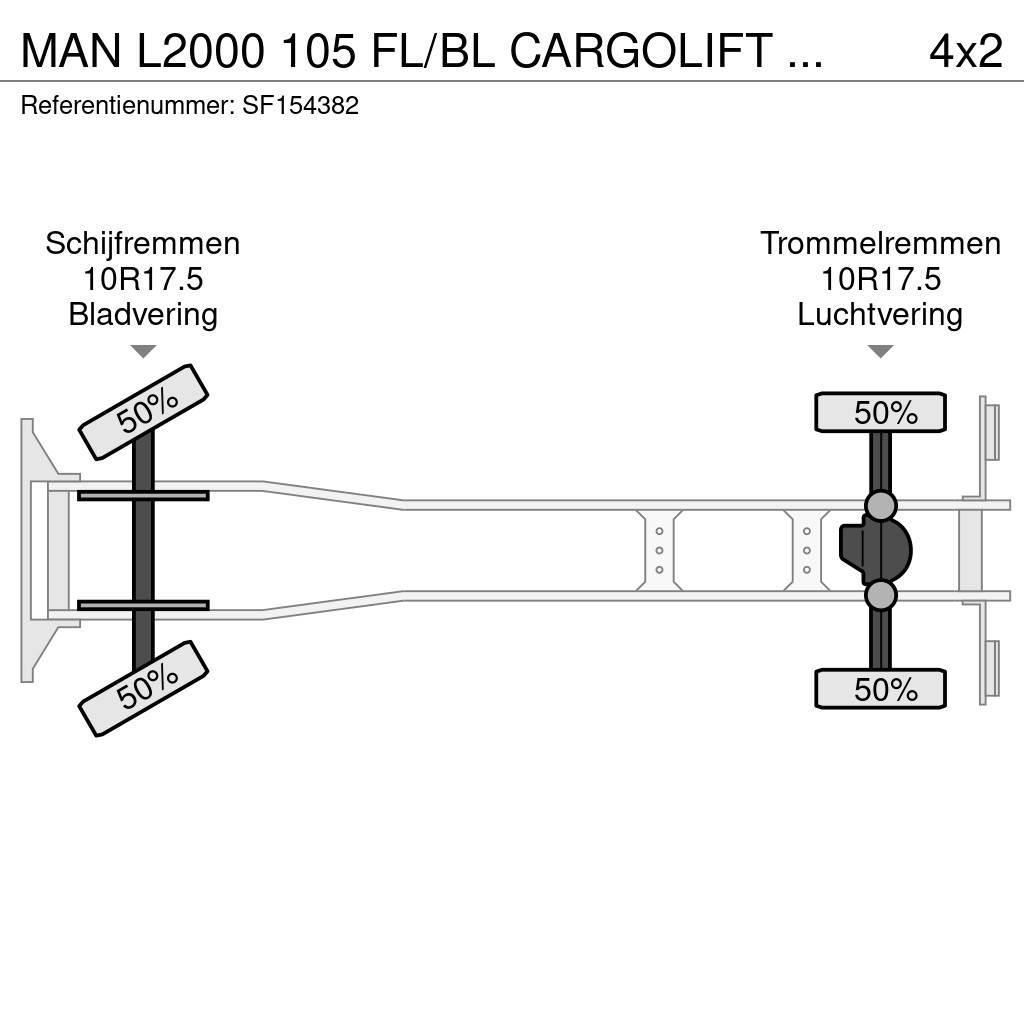 MAN L2000 105 FL/BL CARGOLIFT BAR 1500kg Furgons