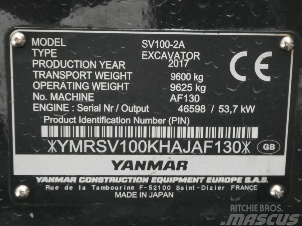 Yanmar SV 100-2A Vidēja lieluma ekskavatori 7 t - 12 t