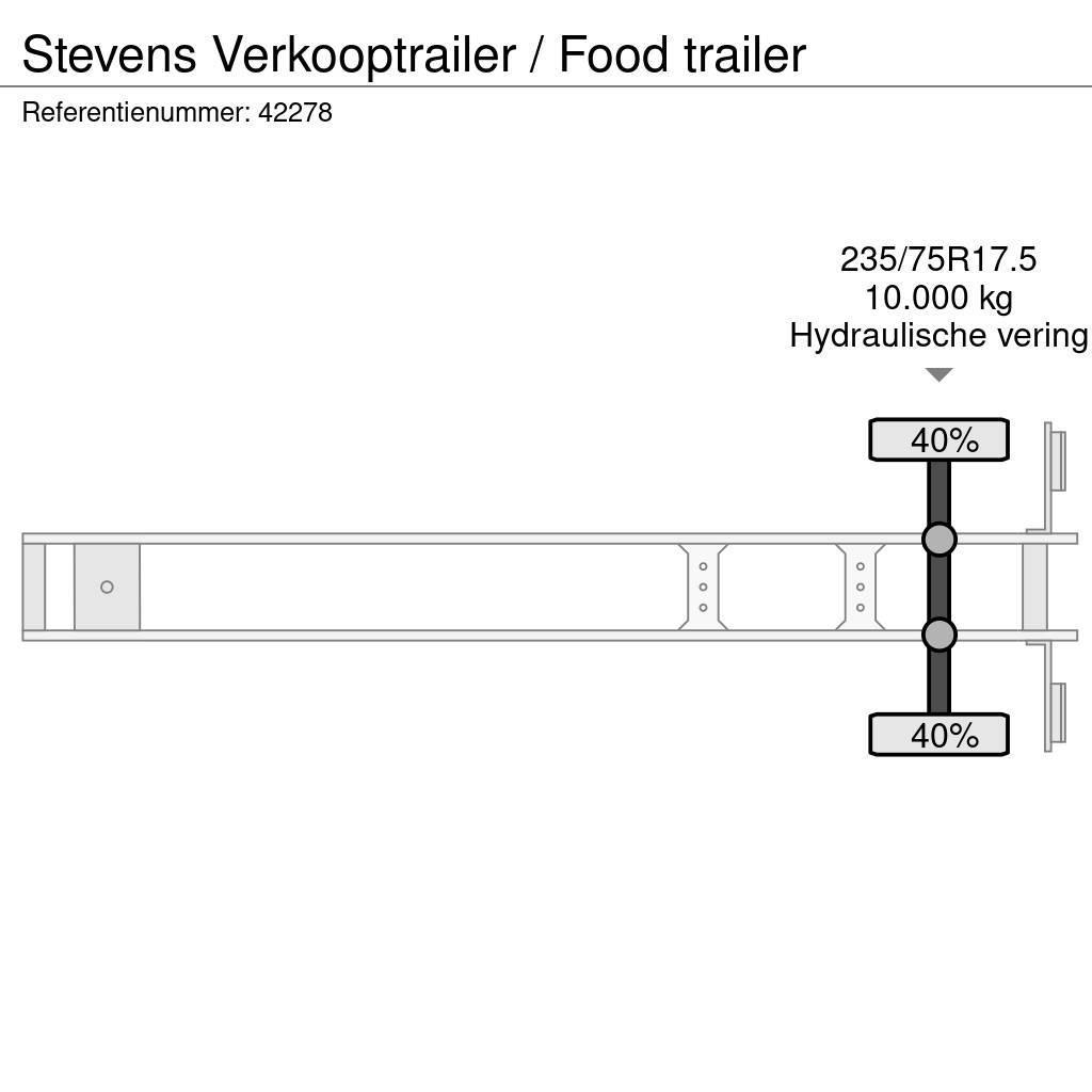 Stevens Verkooptrailer / Food trailer Piekabes ar temperatūras kontroli