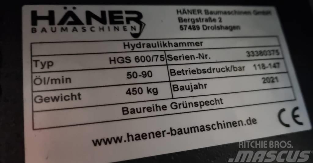  Häner HGS 600/75 Āmuri/Drupinātāji