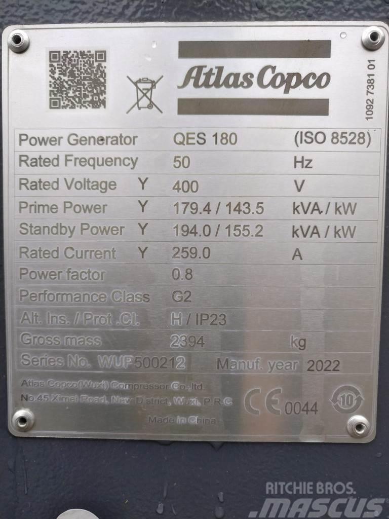 Atlas Copco QES 180 Dīzeļģeneratori
