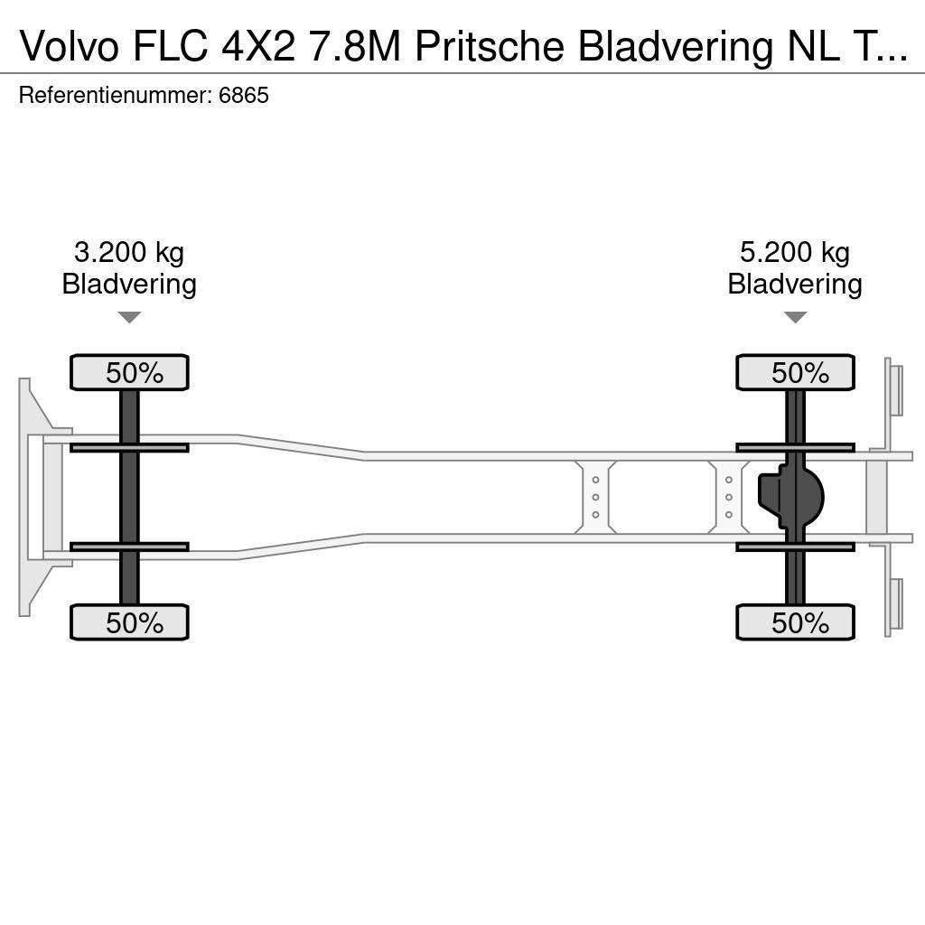 Volvo FLC 4X2 7.8M Pritsche Bladvering NL Truck €3750,- Platformas/izkraušana no sāniem