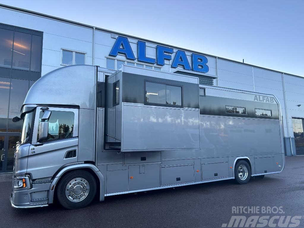 Scania P280 ALFAB Professional hästlastbil Dzīvnieku pārvadāšanas transports