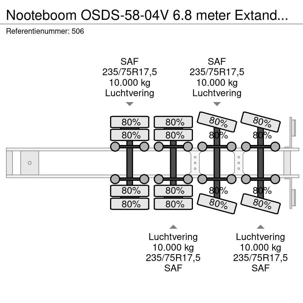Nooteboom OSDS-58-04V 6.8 meter Extandable! Zemie treileri