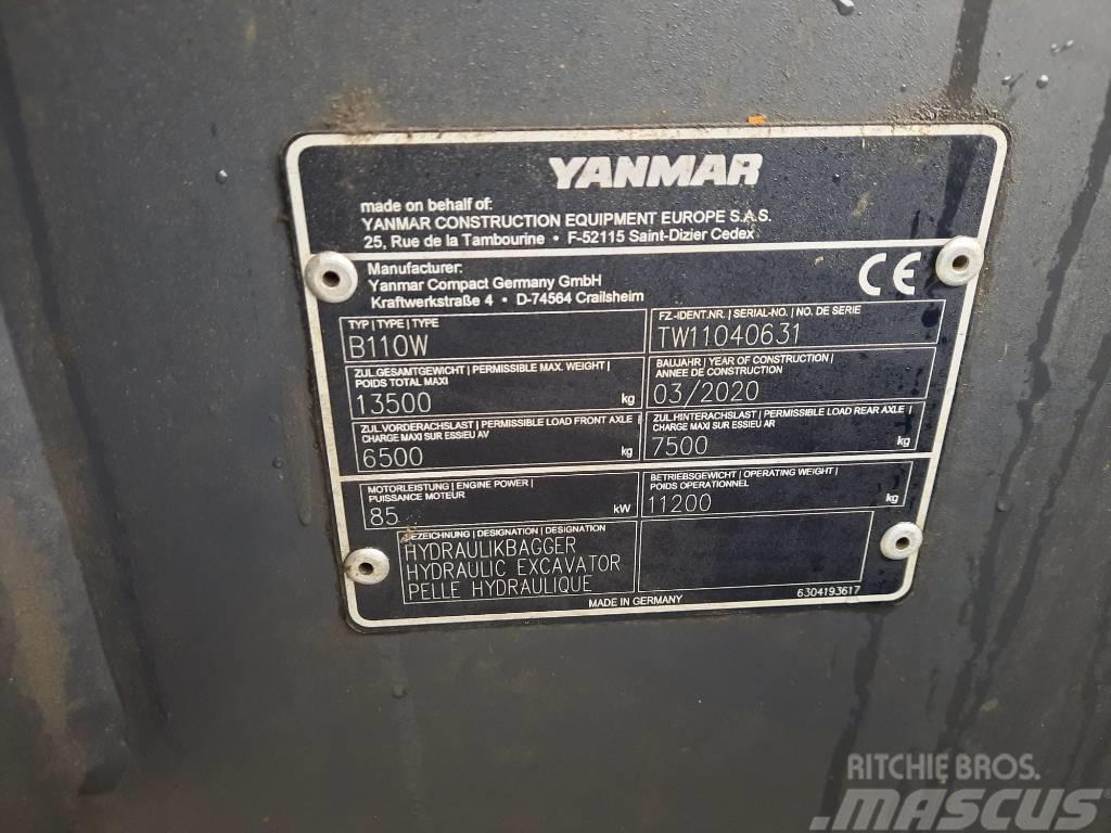 Yanmar B 110 W Ekskavatori uz riteņiem