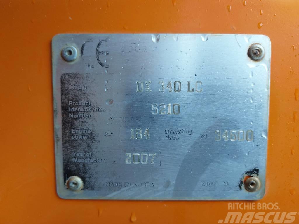Doosan DX 340 LC Kāpurķēžu ekskavatori