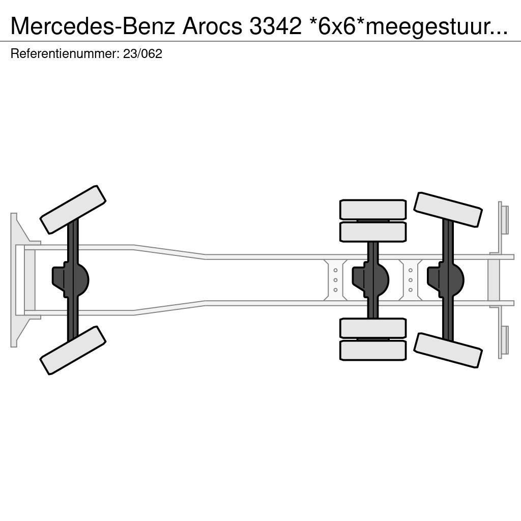 Mercedes-Benz Arocs 3342 *6x6*meegestuurd as*2zijdige kipper*Air Pašizgāzējs