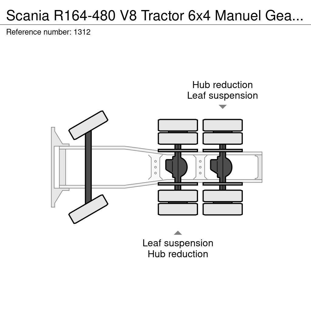 Scania R164-480 V8 Tractor 6x4 Manuel Gearbox Full Steel Vilcēji