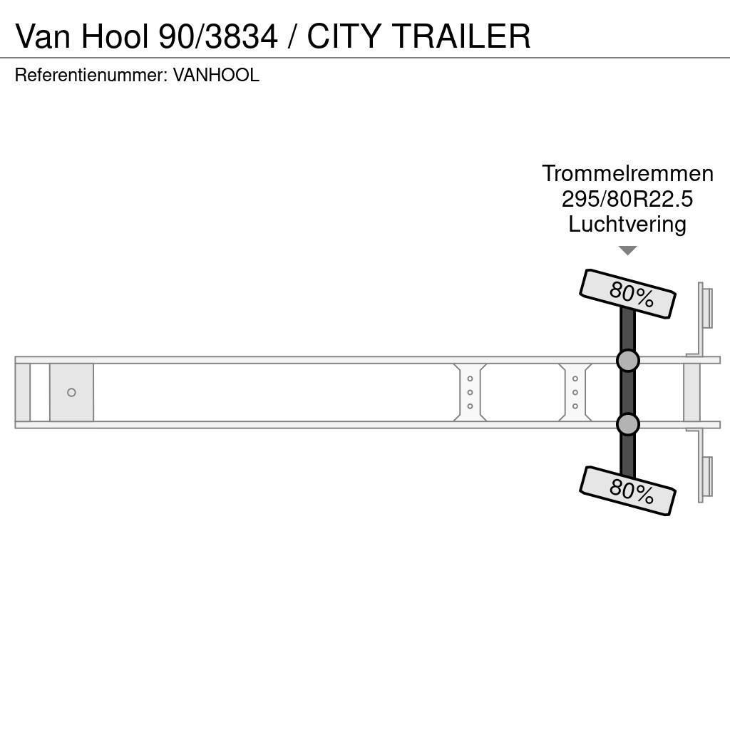 Van Hool 90/3834 / CITY TRAILER Noslēgtās piekabes