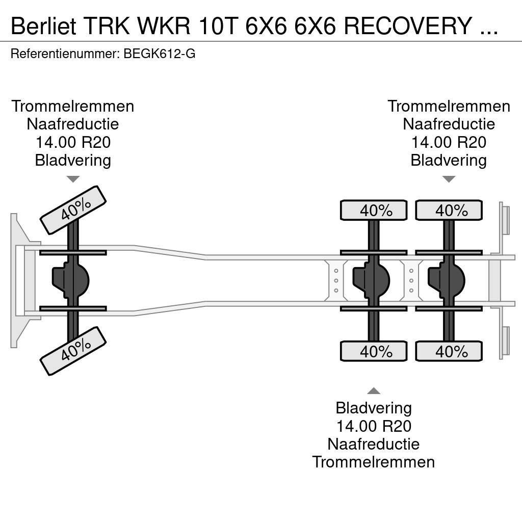 Berliet TRK WKR 10T 6X6 6X6 RECOVERY TRUCK 8589 KM Evakuators ar manipulatoru