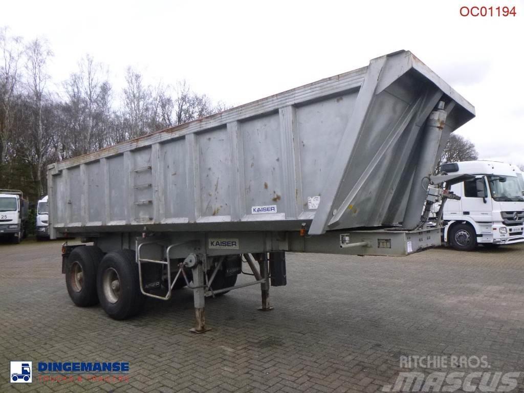 Robuste Kaiser Tipper trailer steel 24 m3 + tarpaulin Piekabes pašizgāzēji