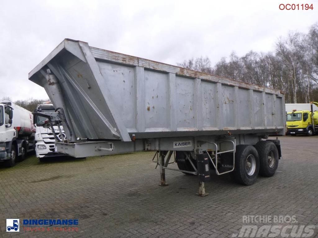 Robuste Kaiser Tipper trailer steel 24 m3 + tarpaulin Piekabes pašizgāzēji