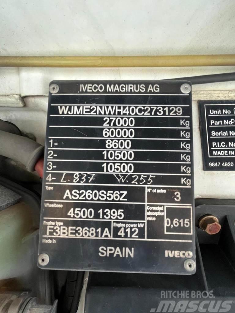 Iveco STRALIS 560 6X4 EURO 5 + HOOKLIFT HIAB Treileri ar āķi