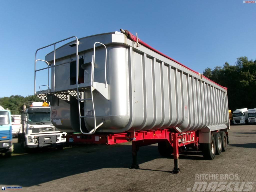 Montracon Tipper trailer alu 50.5 m3 + tarpaulin Piekabes pašizgāzēji