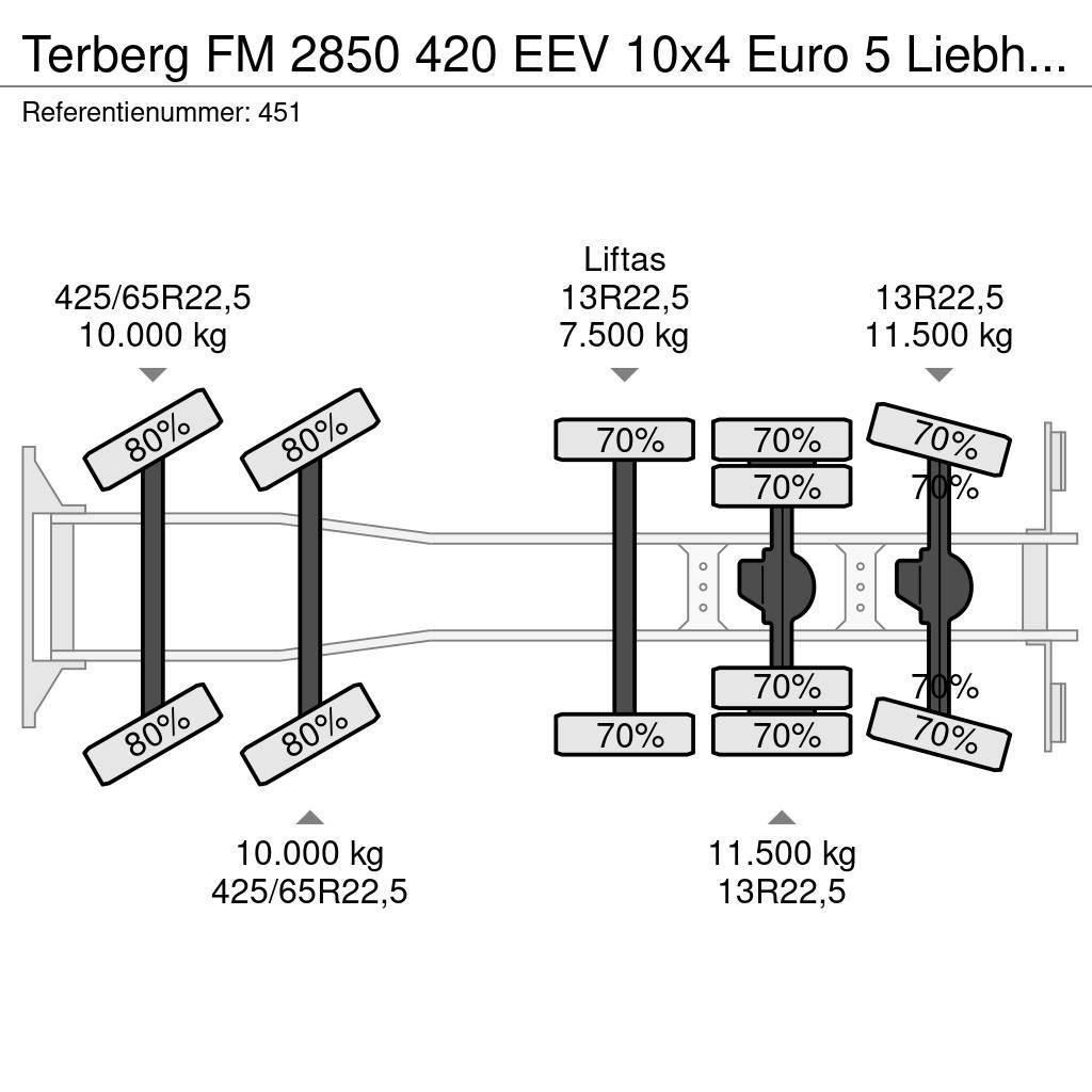 Terberg FM 2850 420 EEV 10x4 Euro 5 Liebherr 15 Kub Mixer Betonvedēji