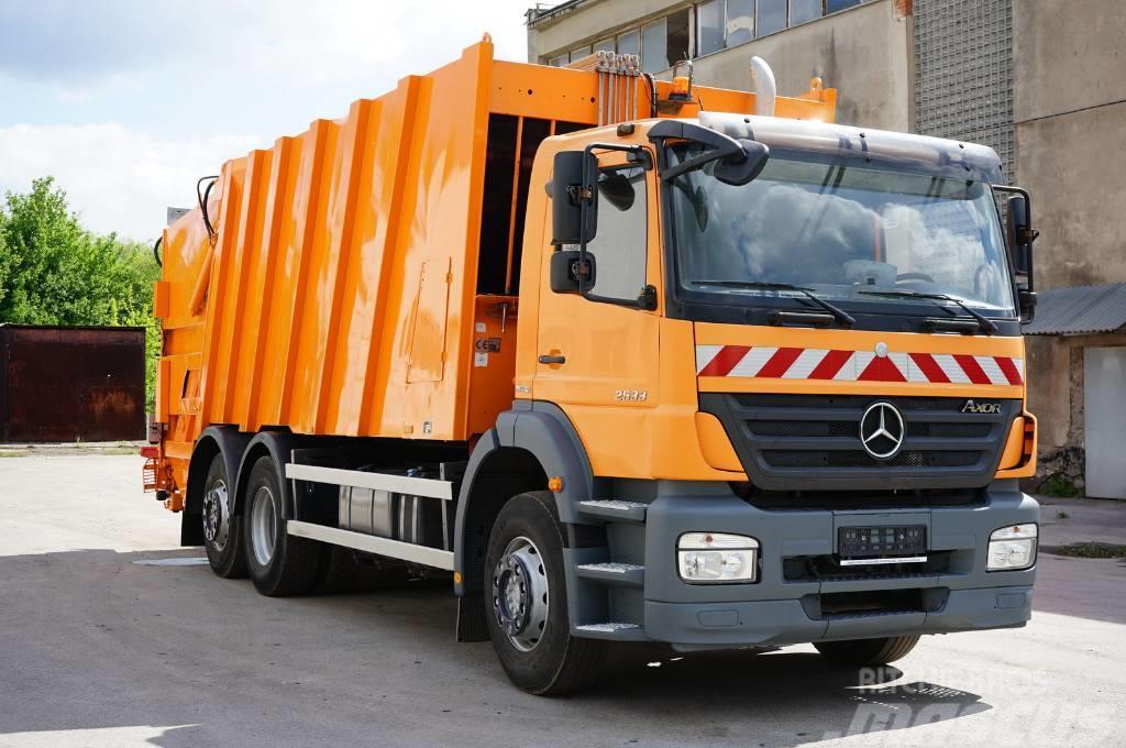 Mercedes-Benz Axor 2533 śmieciara trzyosiowa FAUN 524m3 EURO 5 Atkritumu izvešanas transports