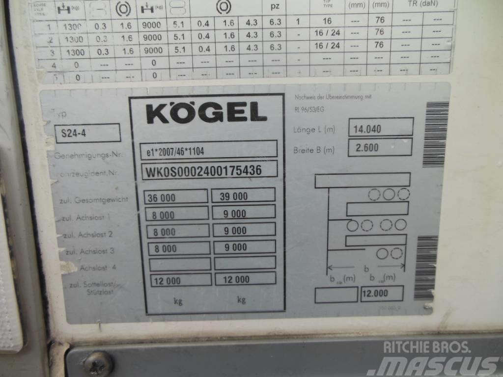 Kögel SVT 24, Dvoupatro, Carrier Vector 1550 Piekabes ar temperatūras kontroli