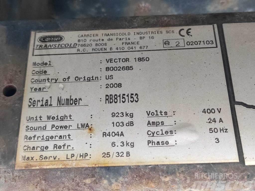 Carrier VECTOR 1850 REFRIGERATION UNIT / KÜLMASEADE Citas sastāvdaļas