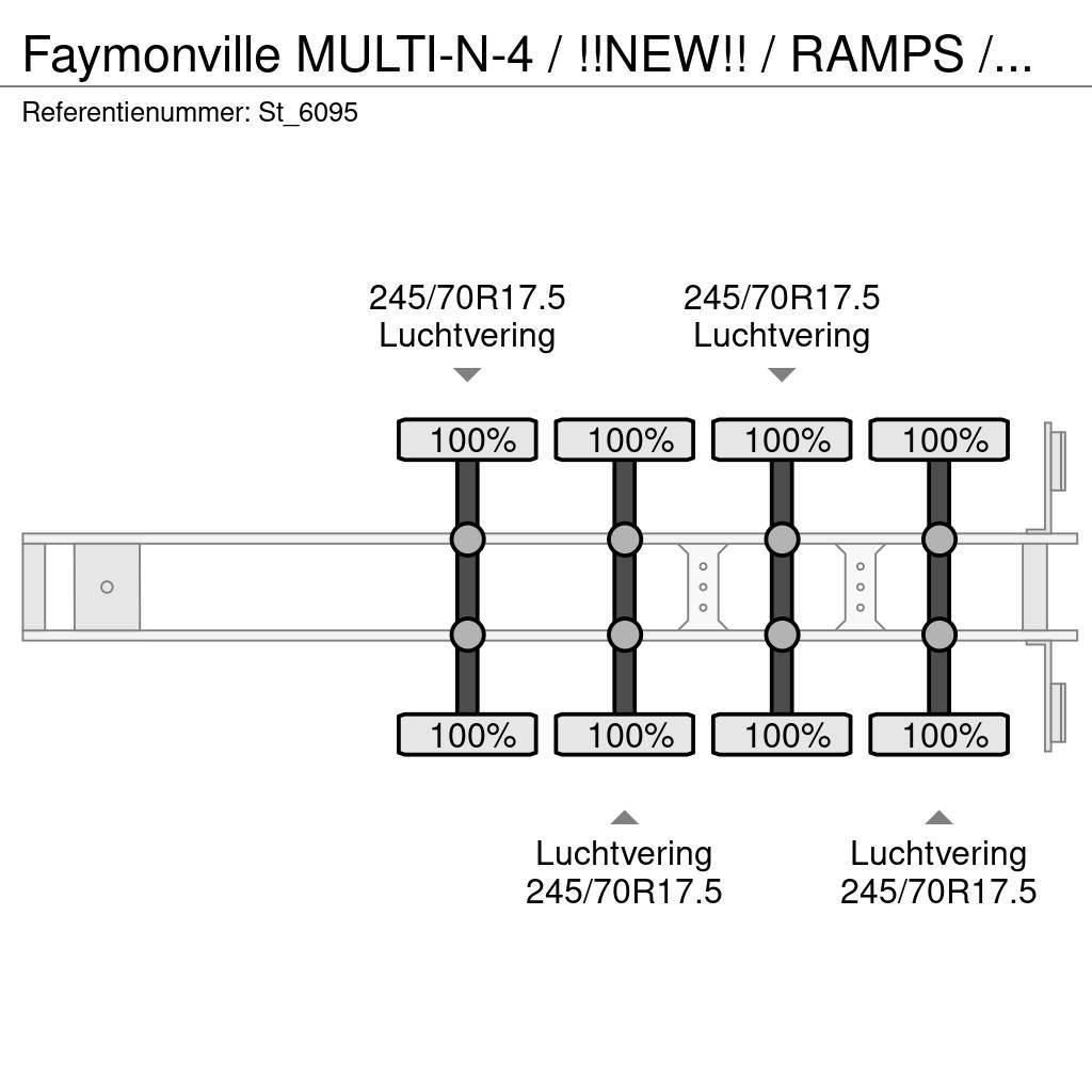 Faymonville MULTI-N-4 / !!NEW!! / RAMPS / WHEELWELLS/ EXTENDAB Zemie treileri