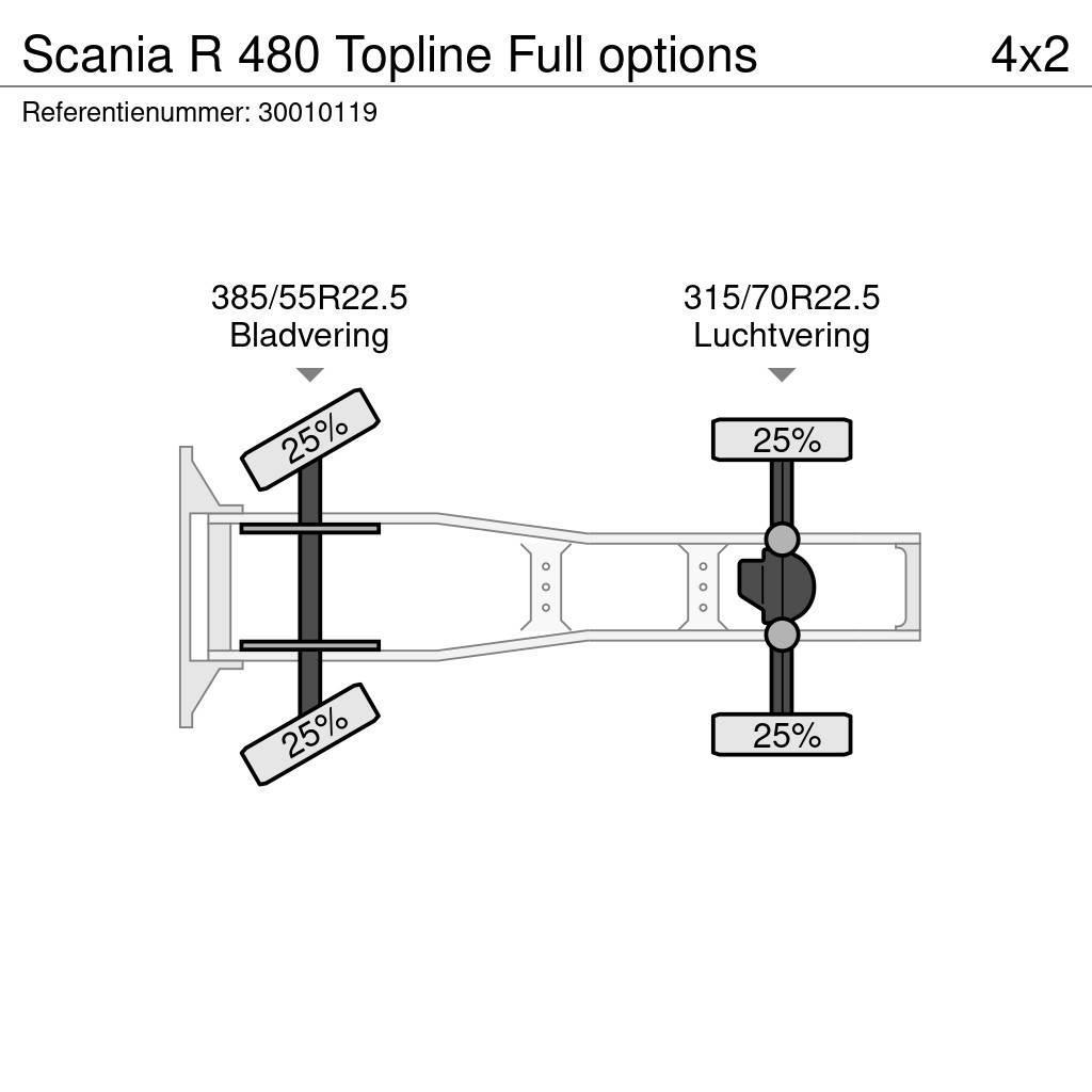 Scania R 480 Topline Full options Vilcēji