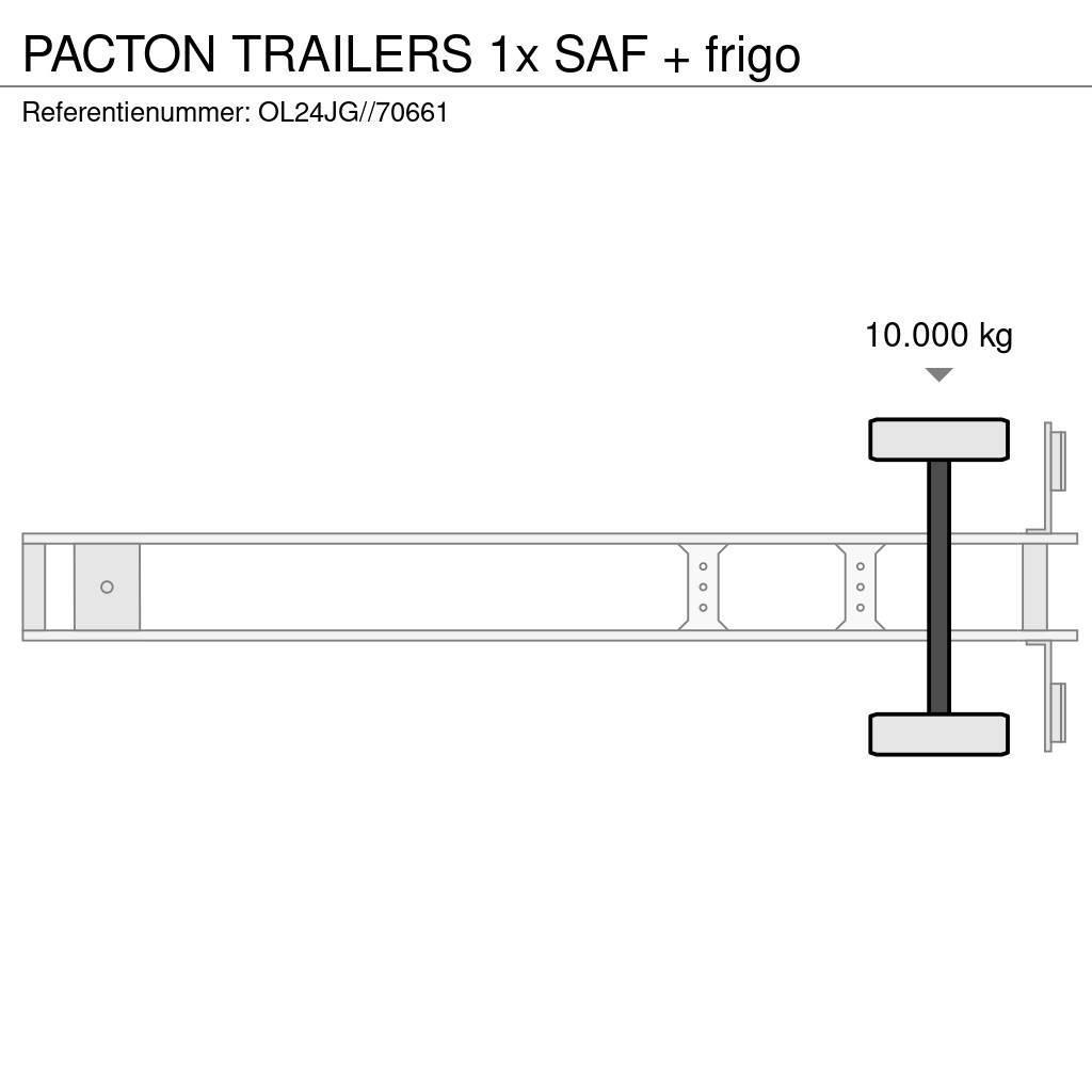 Pacton TRAILERS 1x SAF + frigo Piekabes ar temperatūras kontroli