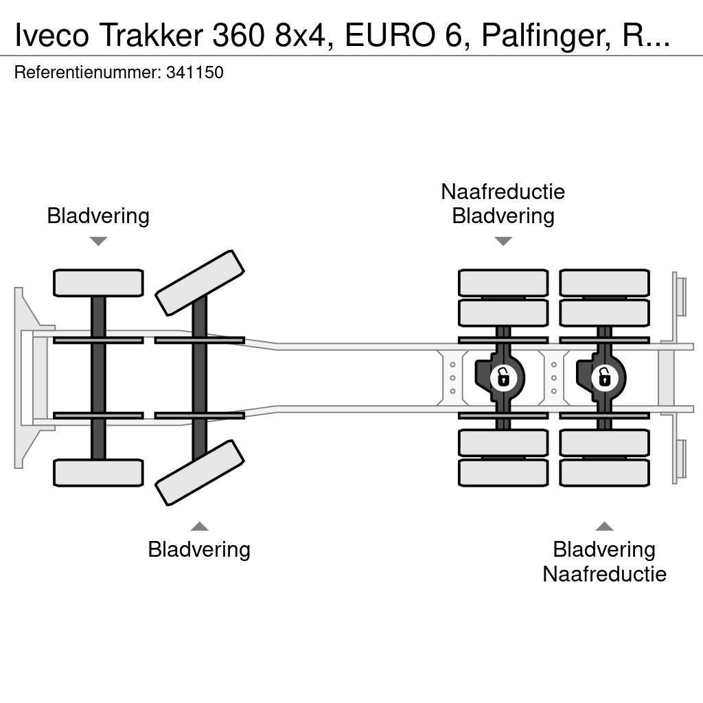 Iveco Trakker 360 8x4, EURO 6, Palfinger, Remote Platformas/izkraušana no sāniem
