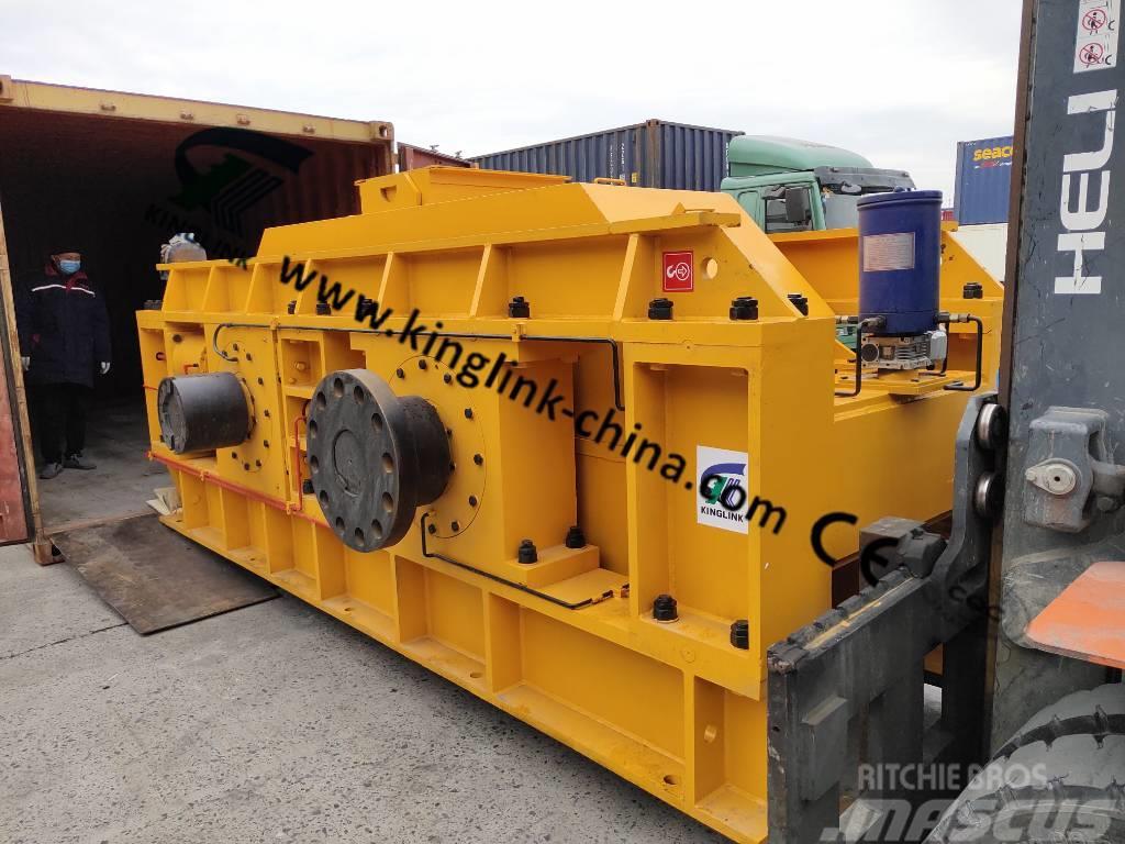Kinglink KL-2PGS1500 Hydraulic Roller Crusher for Gold Ore Drupinātāji