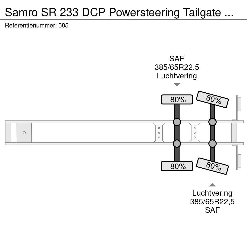 Samro SR 233 DCP Powersteering Tailgate NL Trailer! Noslēgtās piekabes