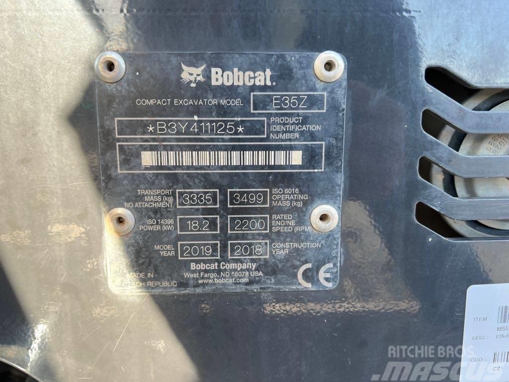 Bobcat E35Z Kāpurķēžu ekskavatori