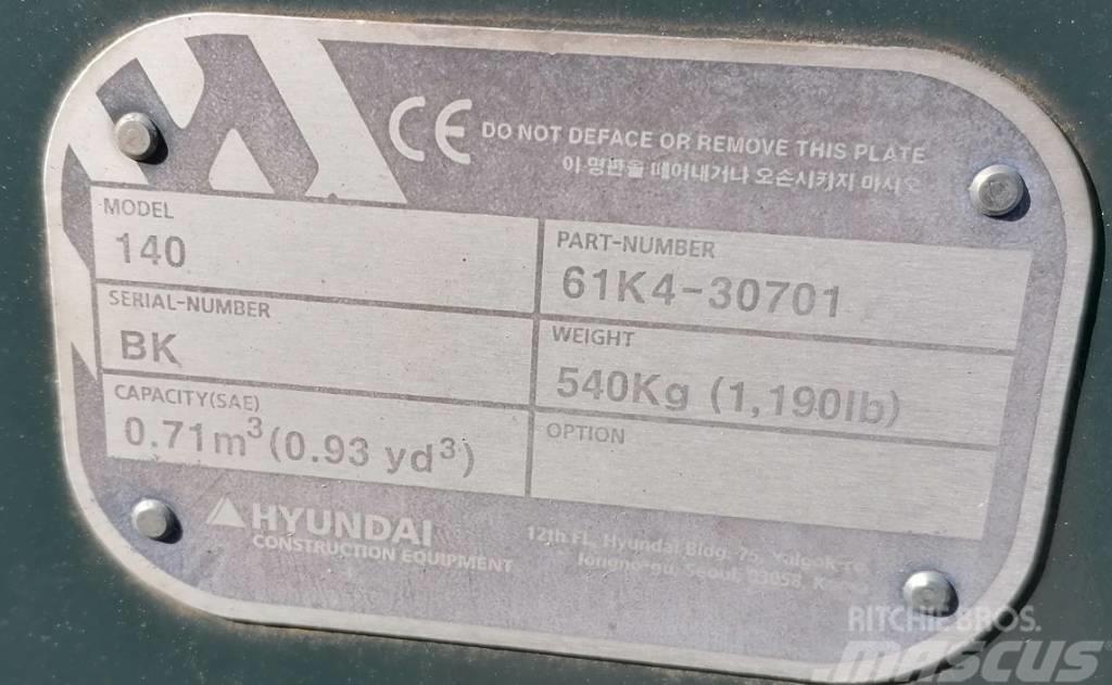Hyundai 0.7m3_HX140 Kausi