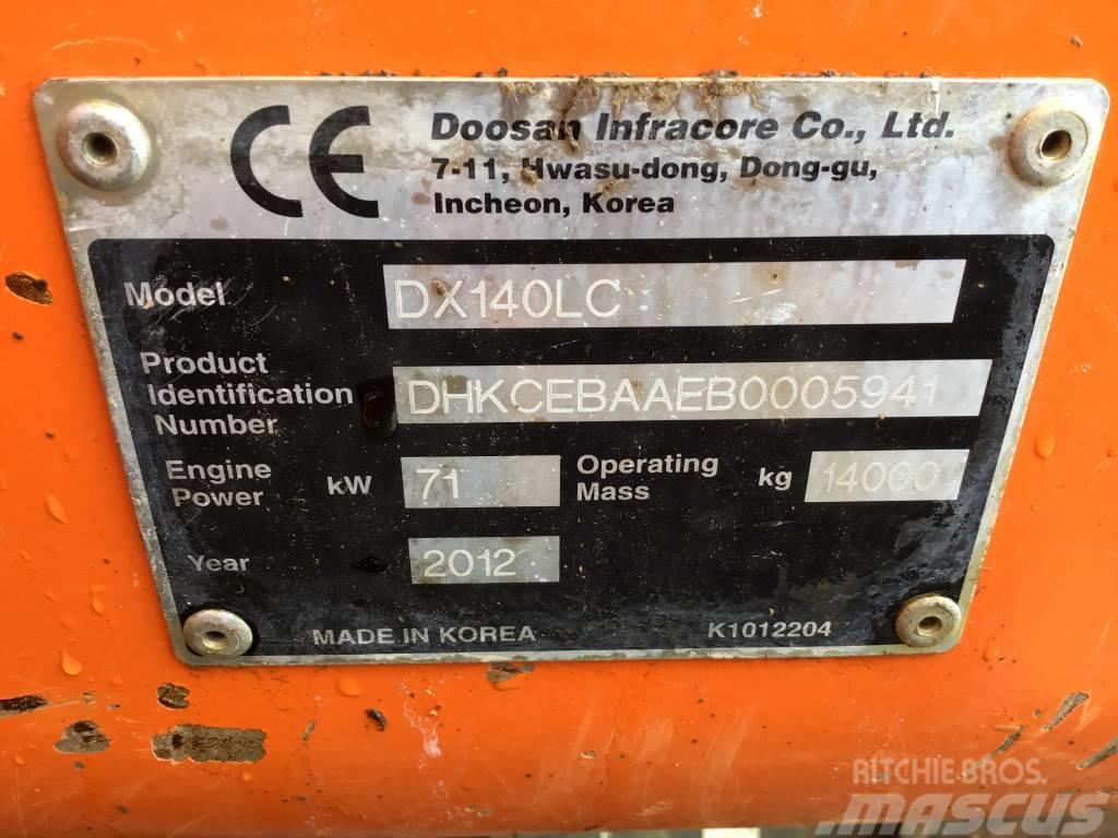 Doosan DX 140 LC Kāpurķēžu ekskavatori