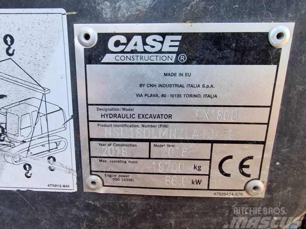 CASE CX 180 D Kāpurķēžu ekskavatori