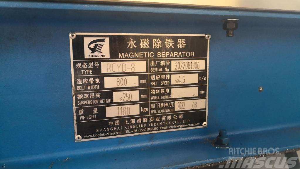 Kinglink RCYD-8 Permanent Magnetic Iron Separator Atkritumpārstrādes rūpnīca