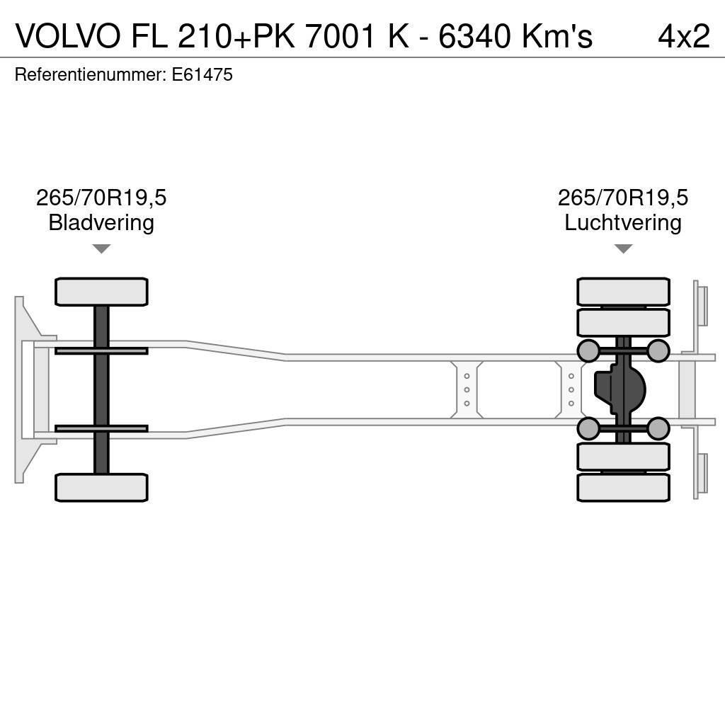 Volvo FL 210+PK 7001 K - 6340 Km's Tents