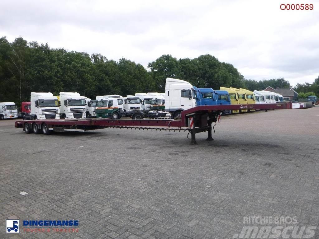Nooteboom 3-axle semi-lowbed trailer extendable 14.5 m + ram Tents treileri