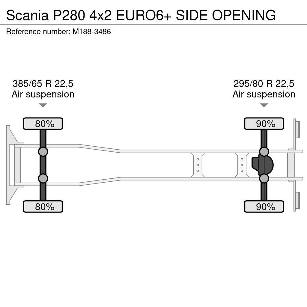 Scania P280 4x2 EURO6+ SIDE OPENING Furgons