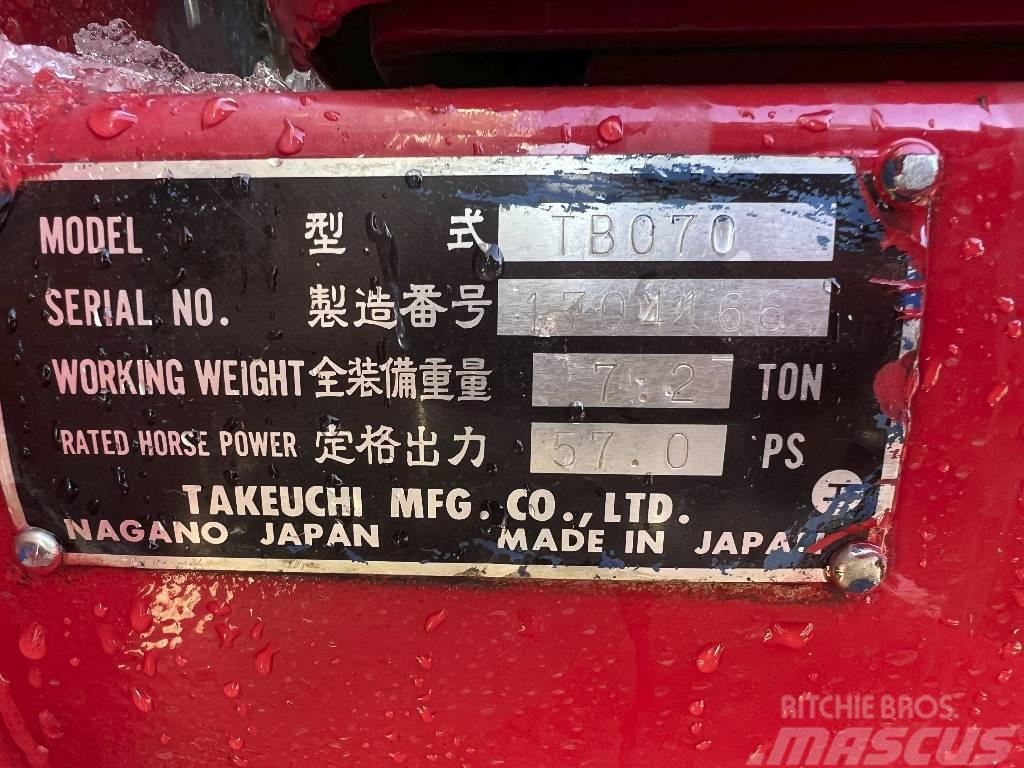 Takeuchi TB 070*+3xSchaufeln*7200 kg Mini ekskavatori < 7 t