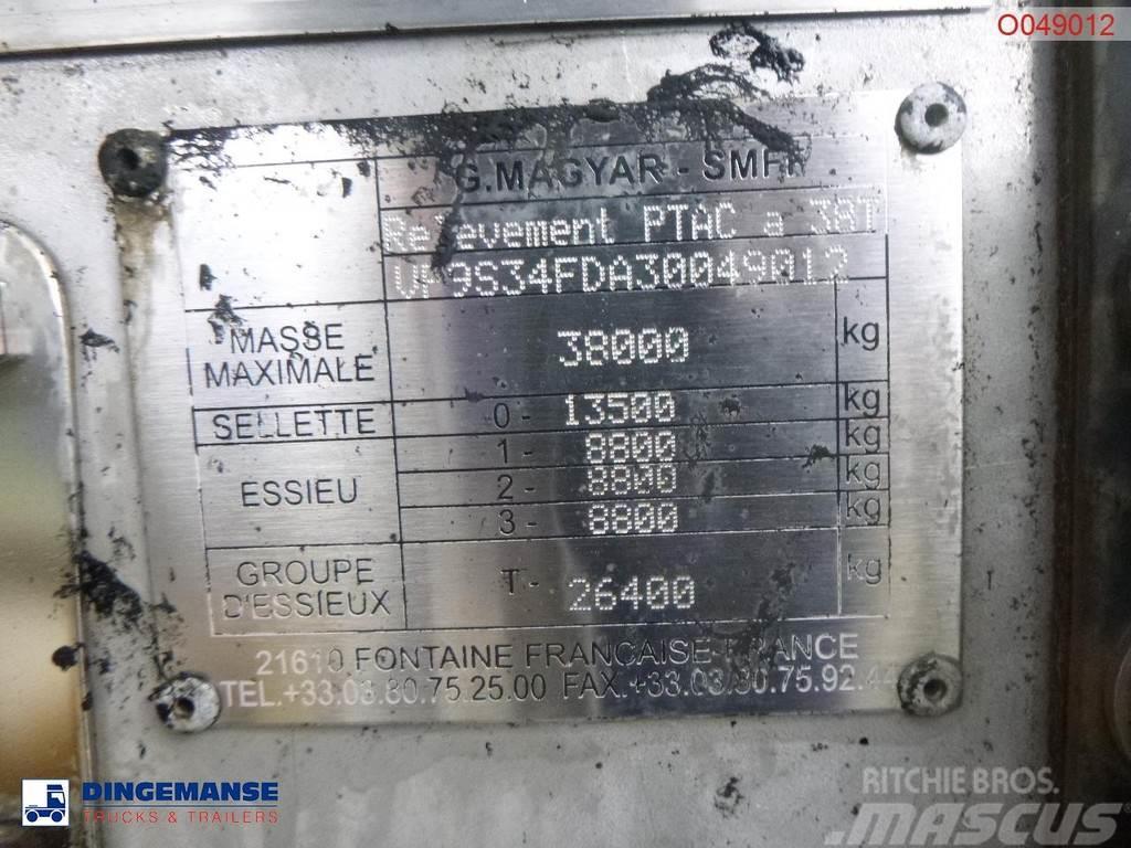 Magyar Bitumen tank inox 31.8 m3 / 1 comp / ADR 22/10/202 Autocisternas