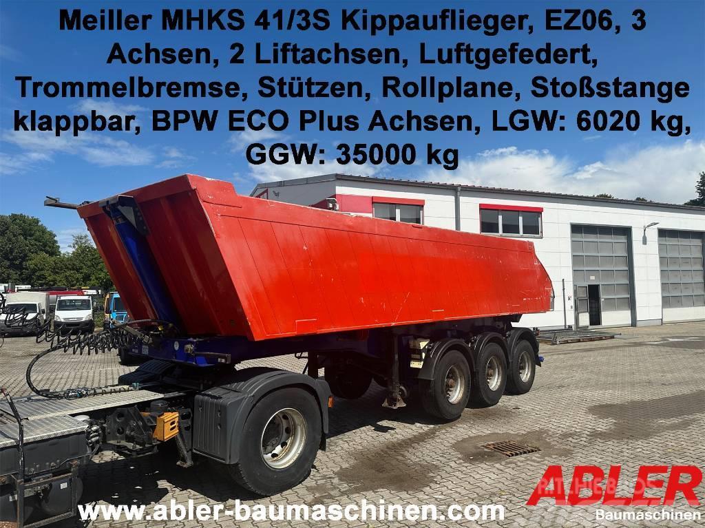 Meiller MHKS 41/3S 3-Achser BPW ECO PLUS 2 Liftachsen Iekrāvēju treileri