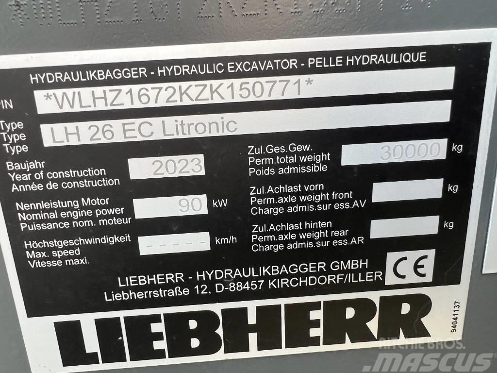 Liebherr LH26 EC Kāpurķēžu ekskavatori