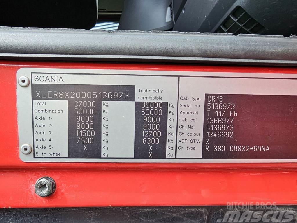 Scania R380 8x2 / PALFINGER PK 85002 CRANE - KRAN - GRUA Smagās mašīnas ar celtni